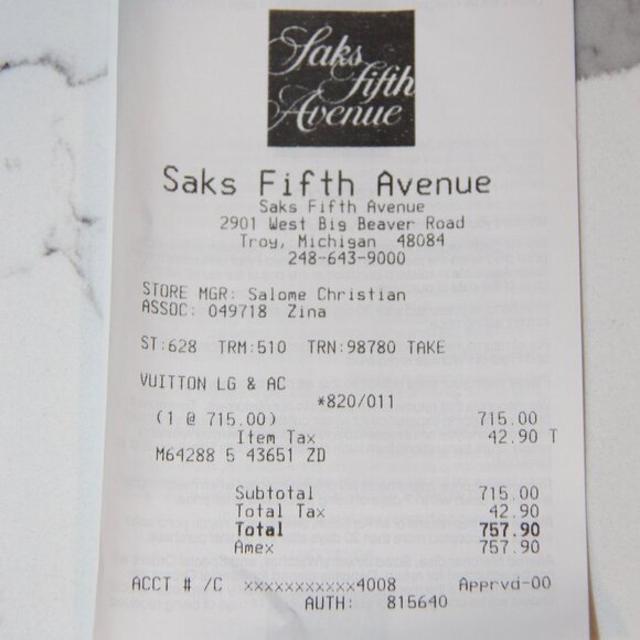 Louis Vuitton Louise Hoop GM Earrings - AUTHENTIC - Picture 4 of 4